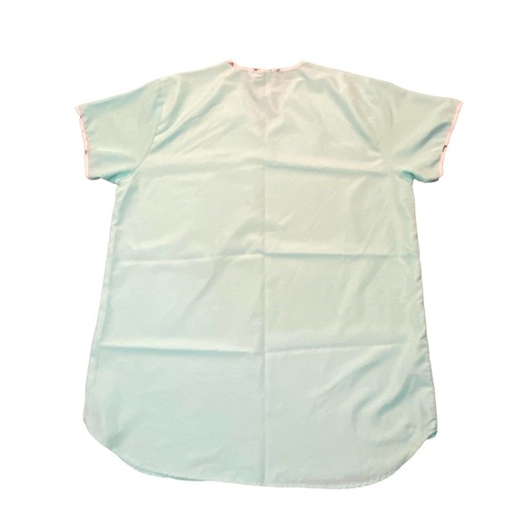 Gold Coast‎ 2X Womens Sleep Shirt Night Dress Silky Feel Pajamas Short Sleeves - Picture 4 of 6